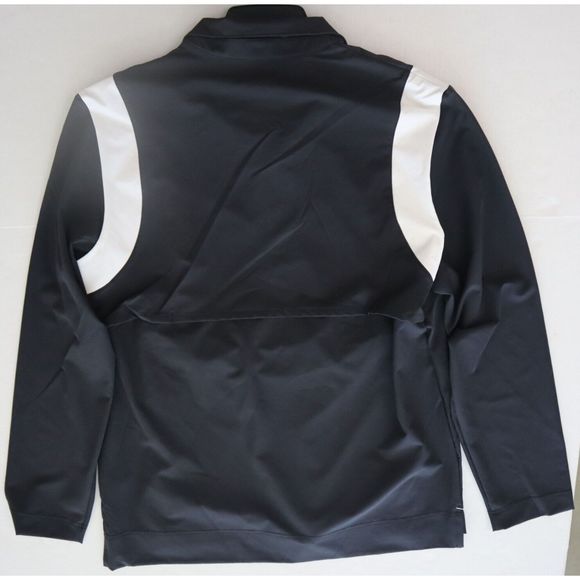 Nike ZDJ4924 Men's Sz M Black 1/4 Zip Lightweight L/S Pullover Coach's Jacket - Picture 6 of 8